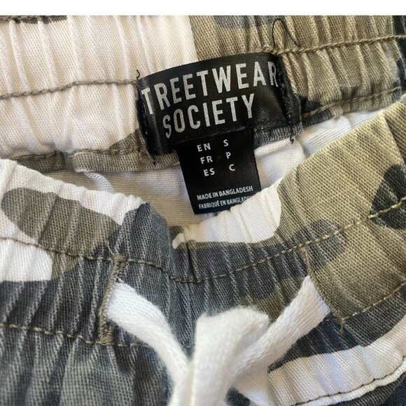 STREETWEAR SOCIETY Camo Camouflage High-Waist cargo Jogger baller Pants *SMALL* - Picture 5 of 5